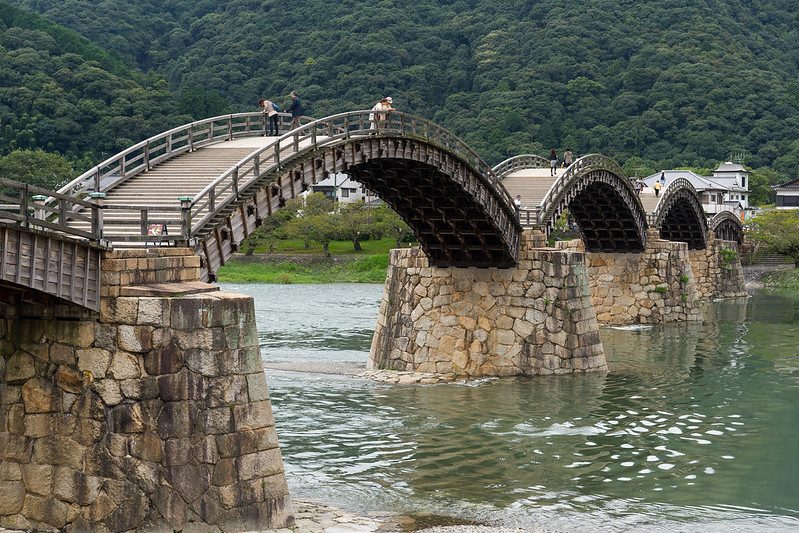 Kintai Bridge’s three arches